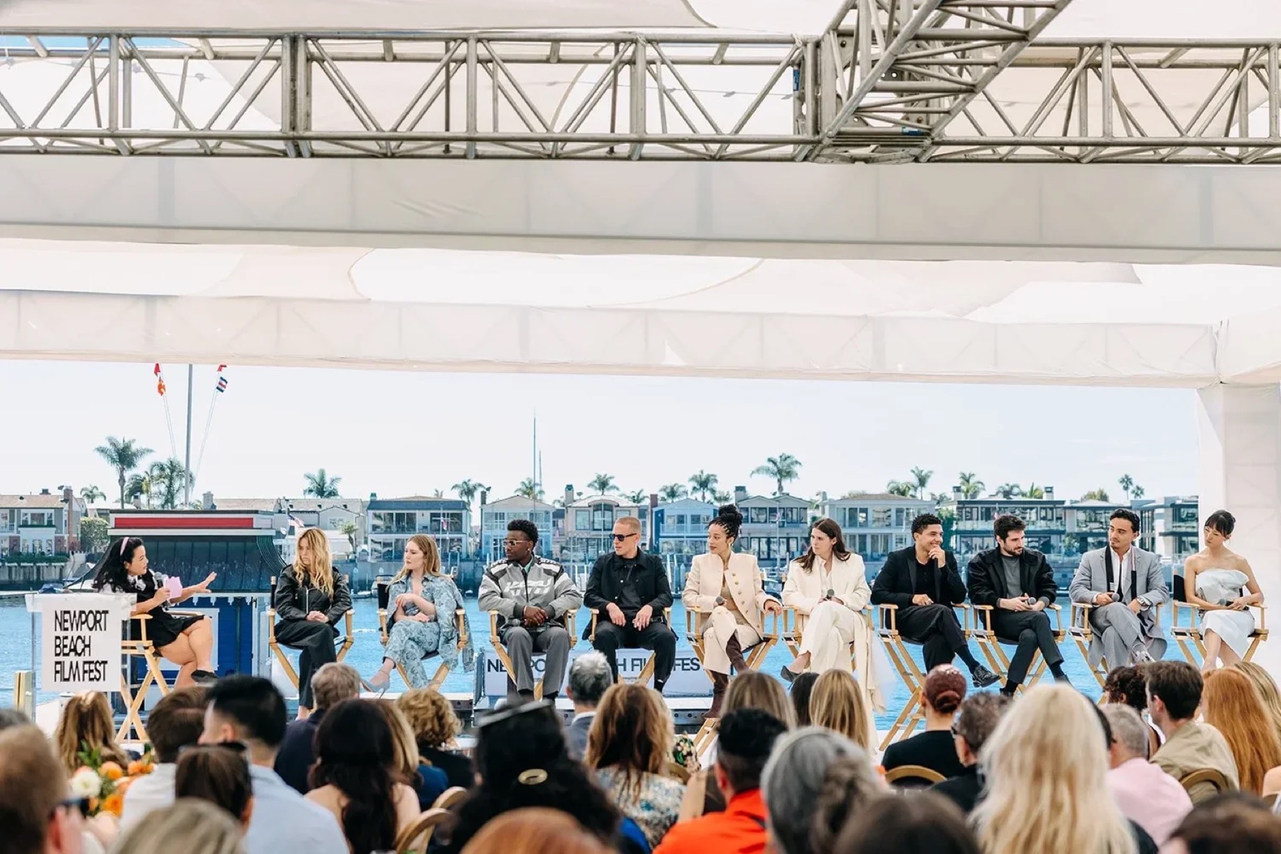 Outdoor awards ceremony in Newport Beach